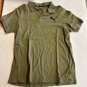 Puma Men's Olive Polo Shirt - Size M